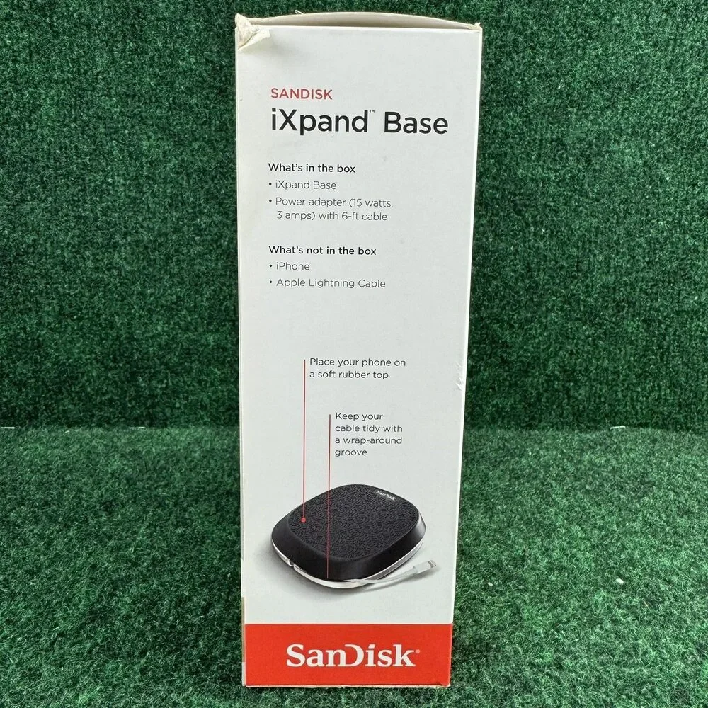 SanDisk 64GB iXpand Base for iPhone Charging and Backup (SDIB20N-064G-GN9AN)